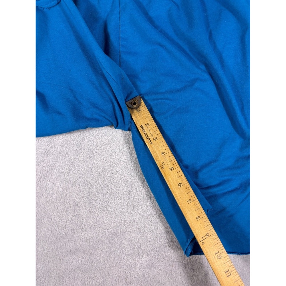 Gymshark Mens Size M Blue Raw Hem Fleece Sweat Shorts Athletic Drawstring Gym - Picture 9 of 10
